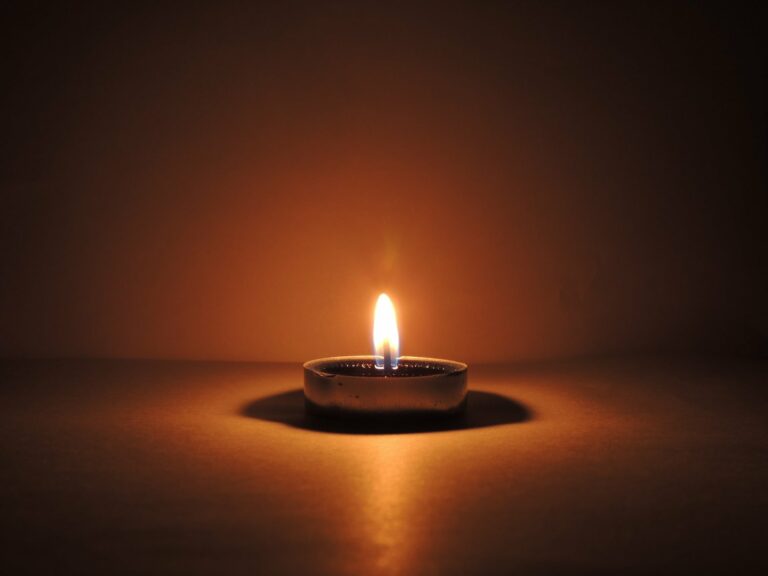 A single small flame