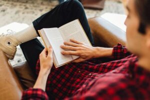A man reading #Gospel: Life, Hope, and Truth for Generation Now