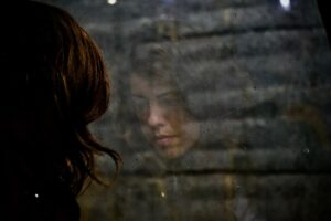 A woman, suffering from fear and anxiety, in need of God's freedom and rescue plan.